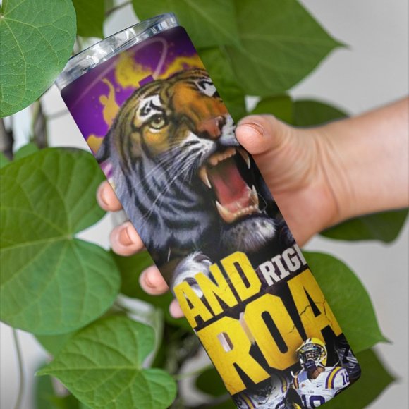 LSU 'LAND OF THE ROAR' TUMBLER - Picture 1 of 3